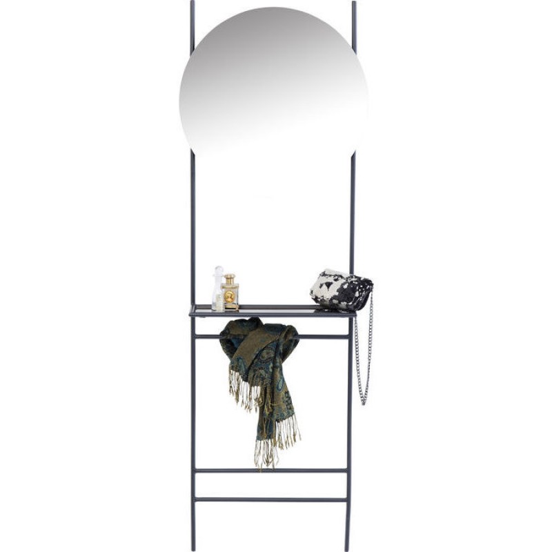 Coat Rack With Mirror Moon